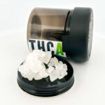 THCA diamonds close-up macro shot