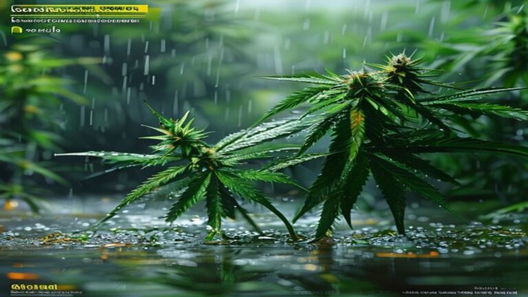 can cannabis plants get wet in rain